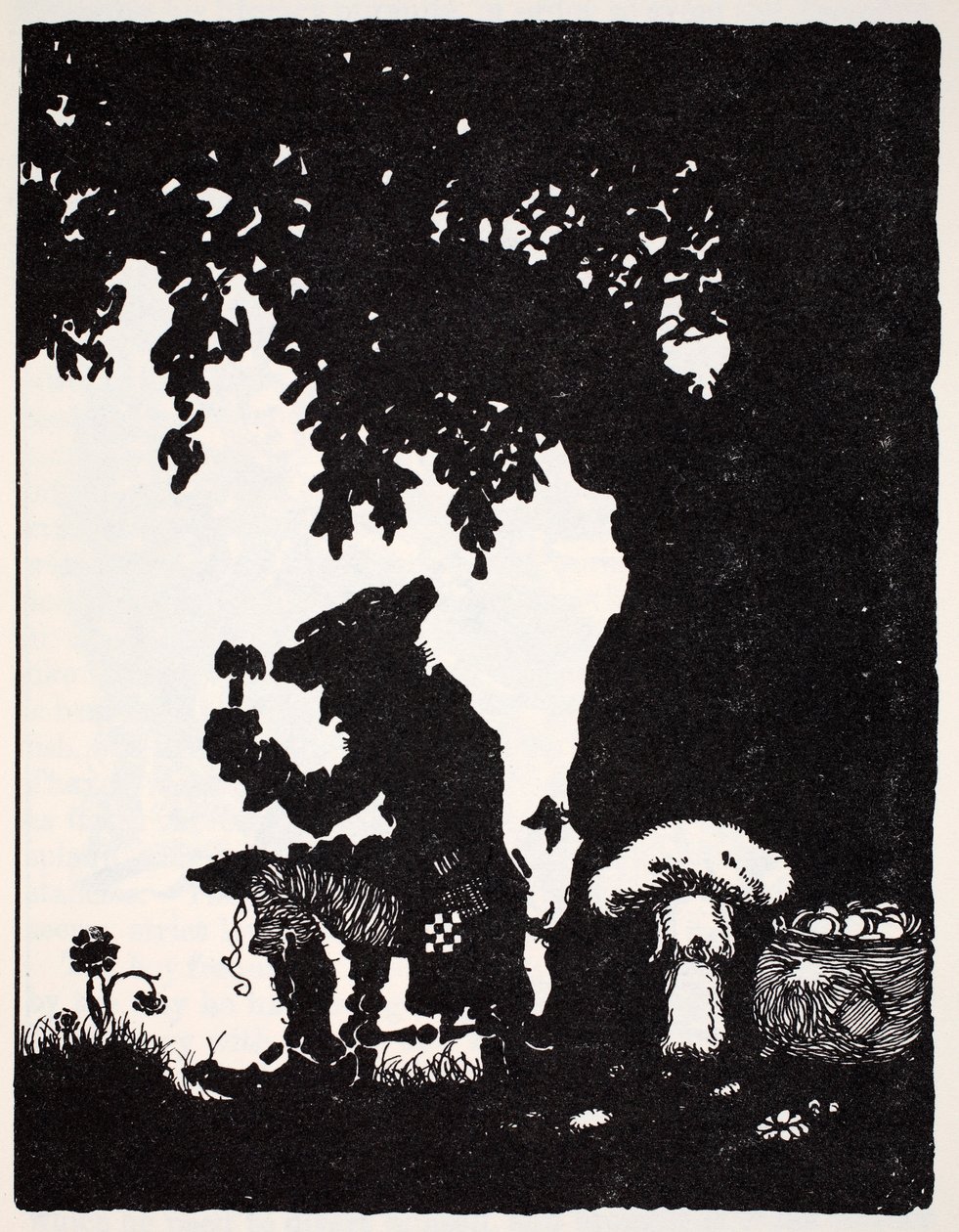 Leprechaun, uit The World Guide to Gnomes, Fairies, Elves and Other Little People door Thomas Keightley (1789-1872) gepubliceerd 1880 (ZW gravure) door American School