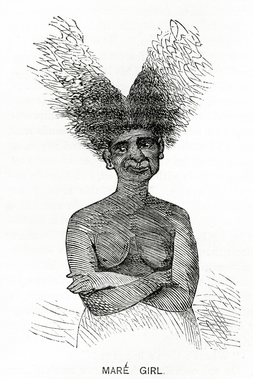 Mare Girl, illustratie uit Appletons Journal, 4 mei 1872 door American School