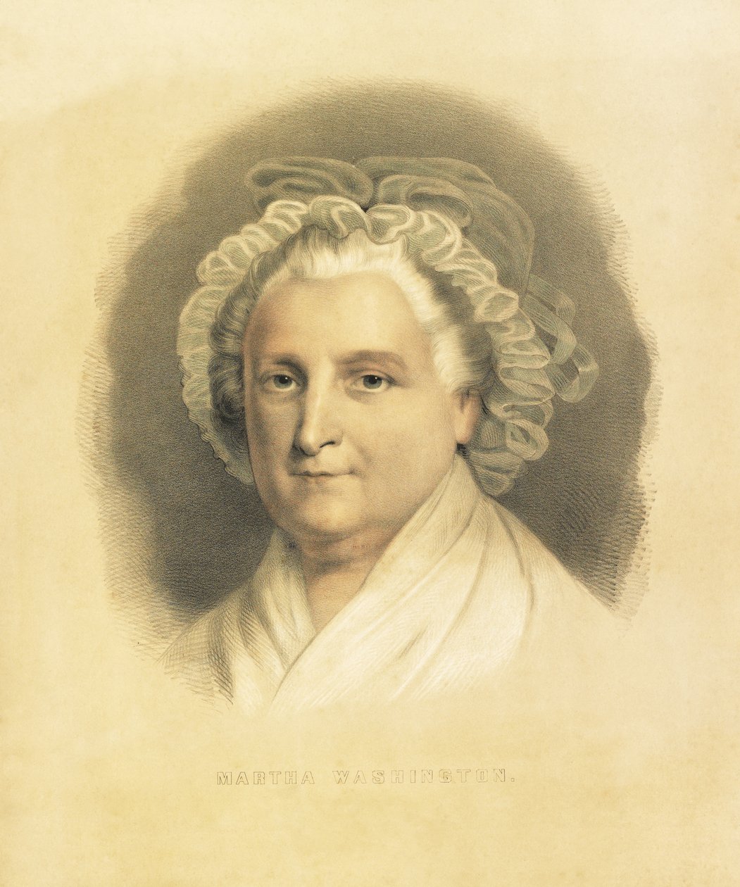 Martha Washington, uitgegeven 1857 door American School