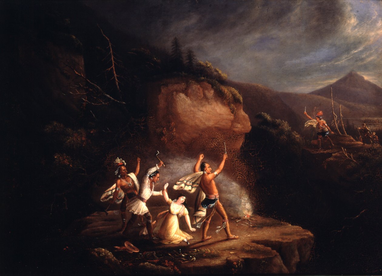 Bloedbad van Jane McCrea, 1777 door American School