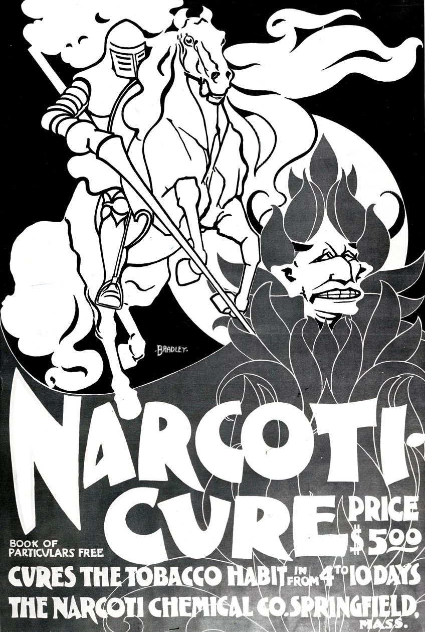Narcotui-Cure, ontworpen door William H. Bradley, 1895 door American School