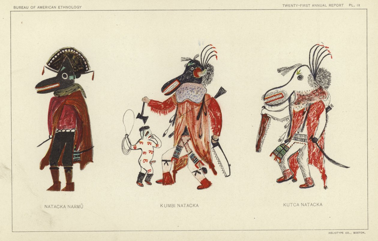 Natacka Naamu, Kumbi Natacka, Kutcka Natacka (kleurenlitho) door American School