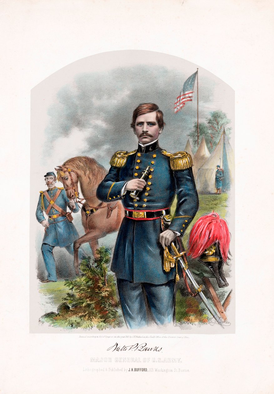 Nathaniel P. Banks, Generaal-majoor van het Amerikaanse Leger door American School