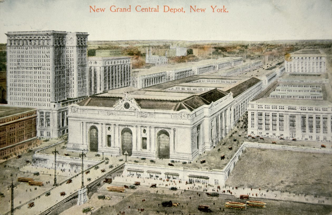 Nieuw Grand Central Depot, New York, c.1905 door American School