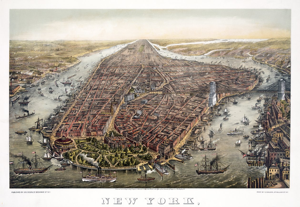 New York, 1873 door American School