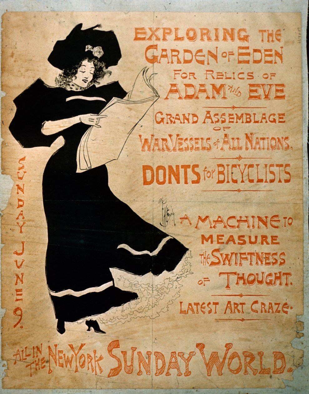New York Sunday World Poster door American School