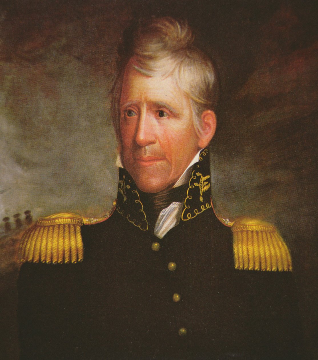 Portret van de Amerikaanse generaal Andrew Jackson door American School