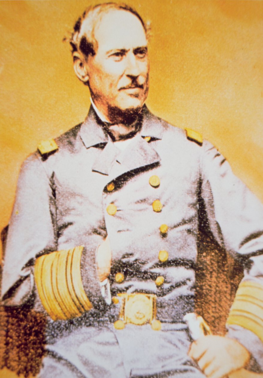 Portret van David Glasgow Farragut (1801-70), Unie Admiraal door American School