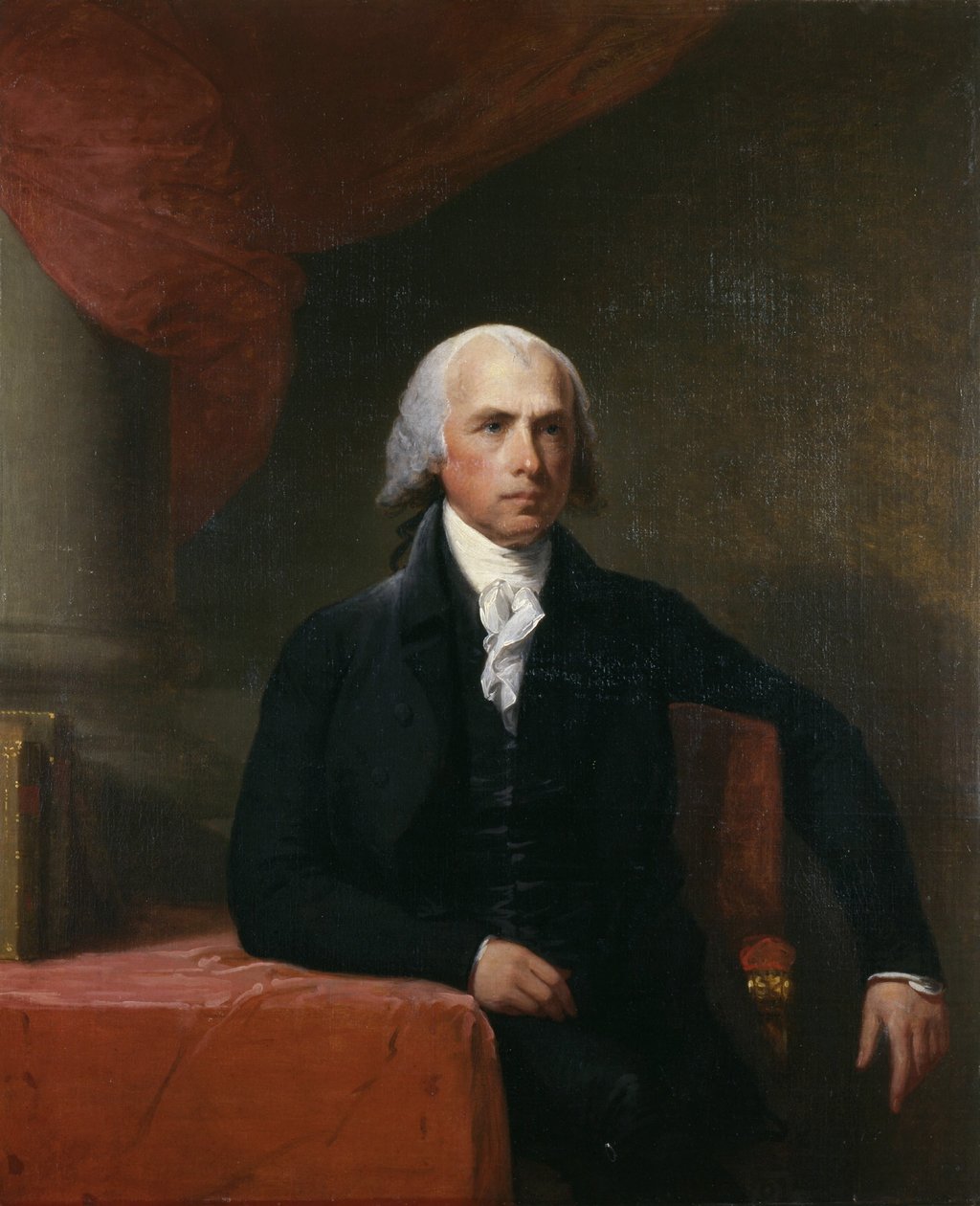 Portret van James Madison door American School