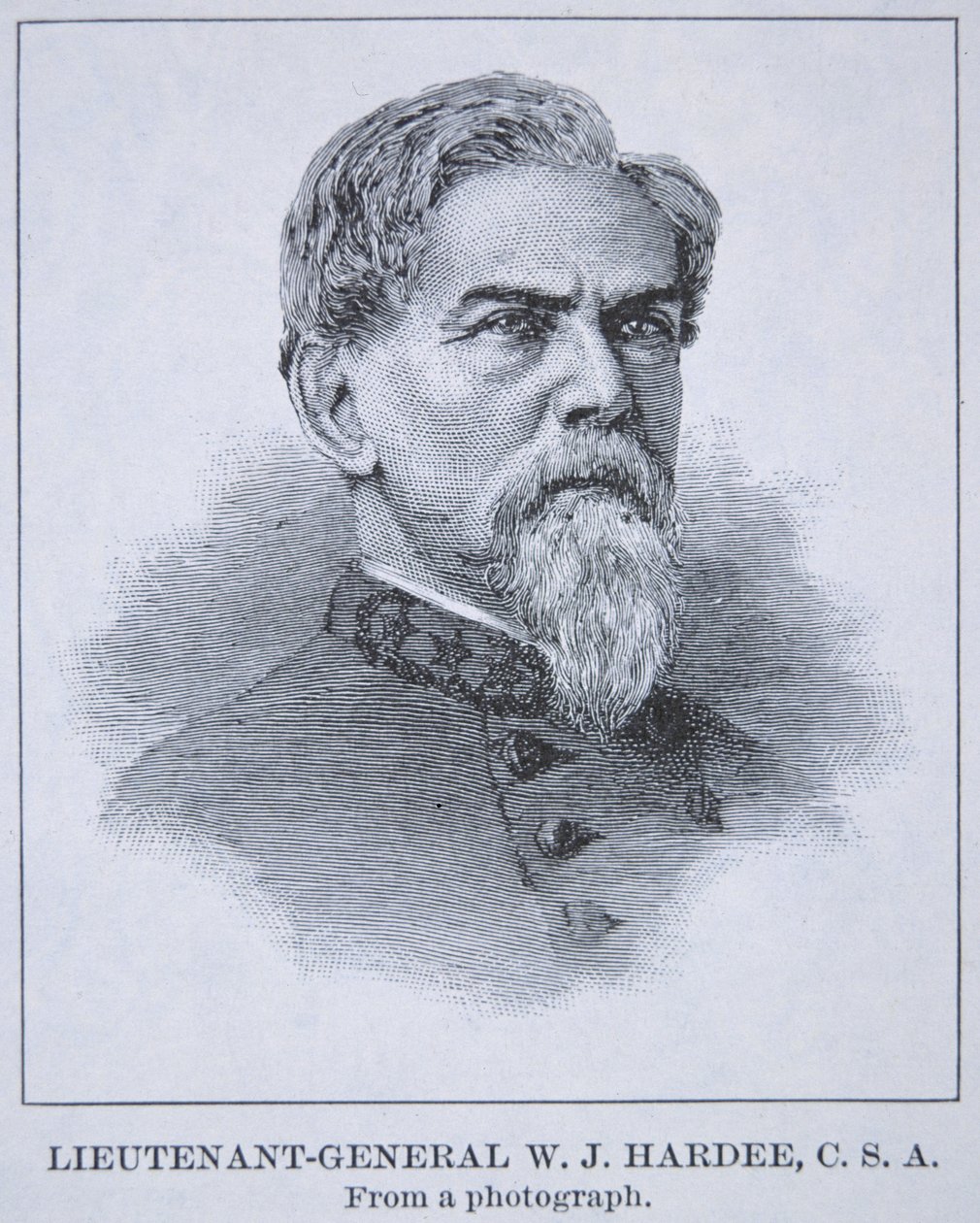 Portret van Luitenant-generaal W.J. Hardee (1815-73) door American School