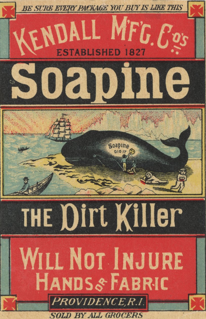 Poster voor Kendall Mfg. Cos Soapine, c.1890 door American School