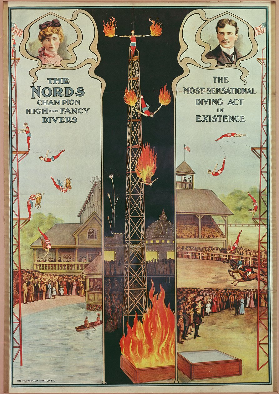 Poster ter promotie van The Nords - Champion High and Fancy Divers door American School