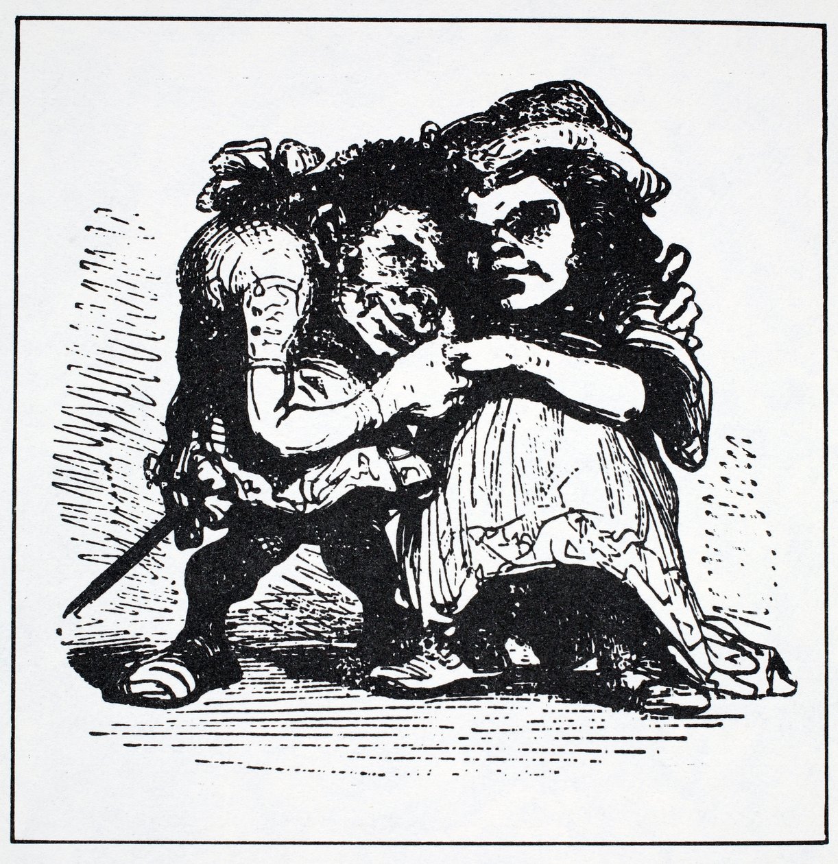 Scandinavische Elfen, uit The World Guide to Gnomes, Fairies, Elves and Other Little People door Thomas Keightley (1789-1872) gepubliceerd 1880 (ZW gravure) door American School