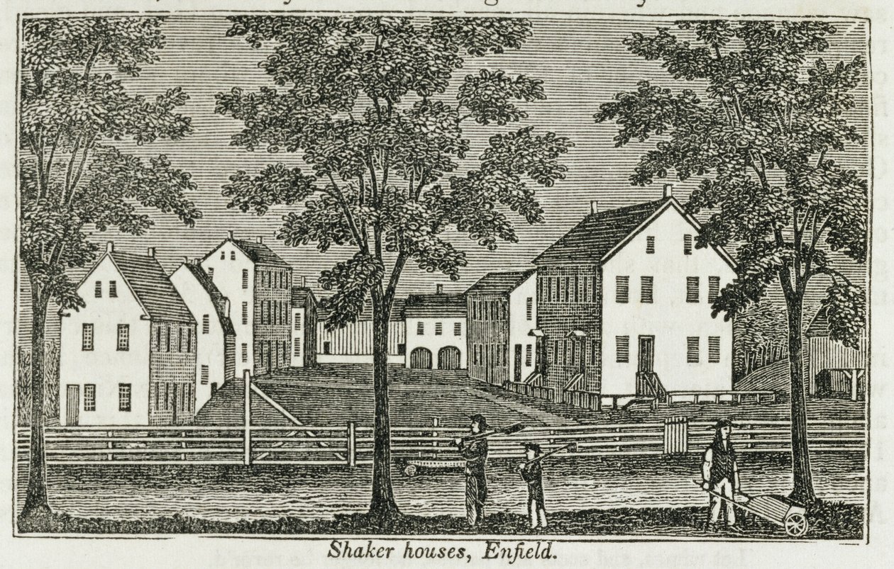 Shaker huizen in Enfield, uit 