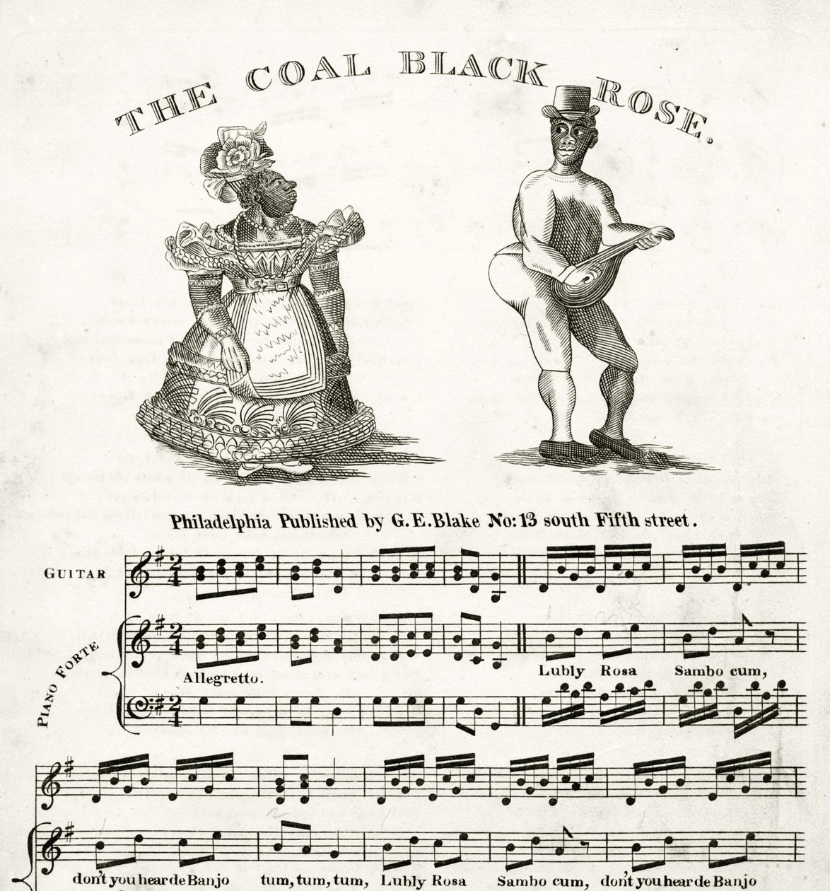 Bladmuziek voor The Coal Black Rose door American School