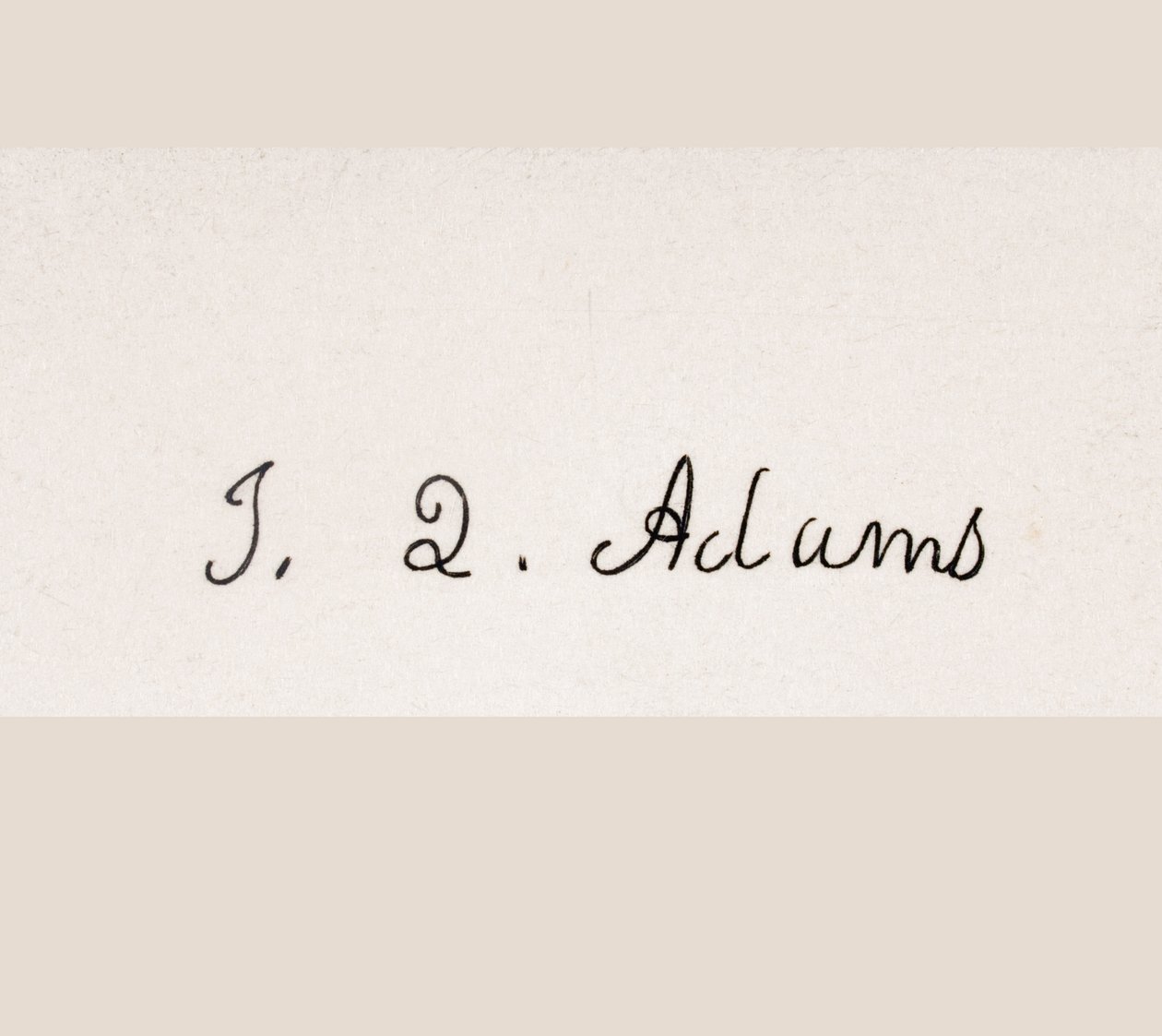 Handtekening van John Quincy Adams door American School