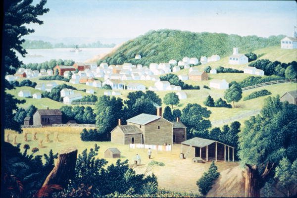 St Joseph, Missouri, thuisbasis van outlaw Jesse Woodson James (1847-82) c.1865 door American School