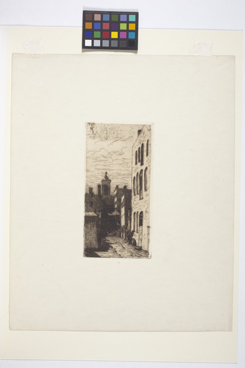 Straatscène door American School