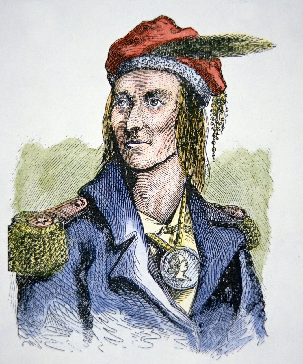Tecumseh (1768-1813) door American School