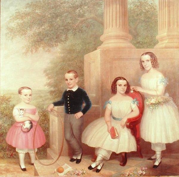 De Abeel Kinderen, c.1852-55 door American School