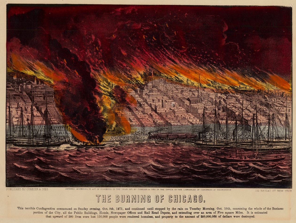 De brand van Chicago, 1871 door American School