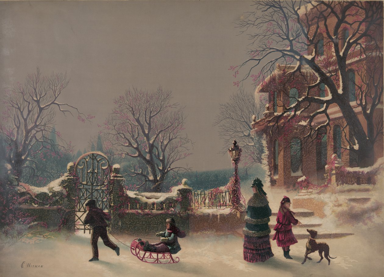 De Eerste Sneeuw, 1877 door American School