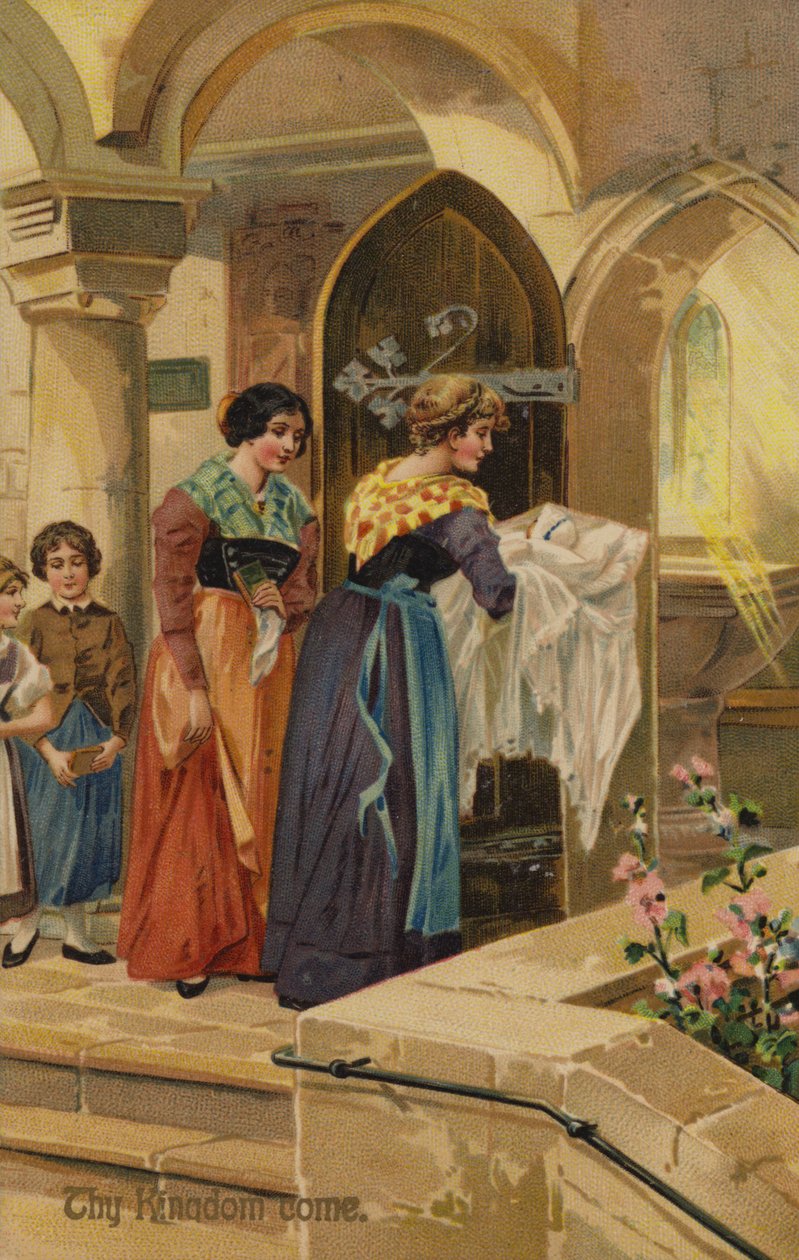 Het Onze Vader, Uw Koninkrijk kome (chromolitho) door American School
