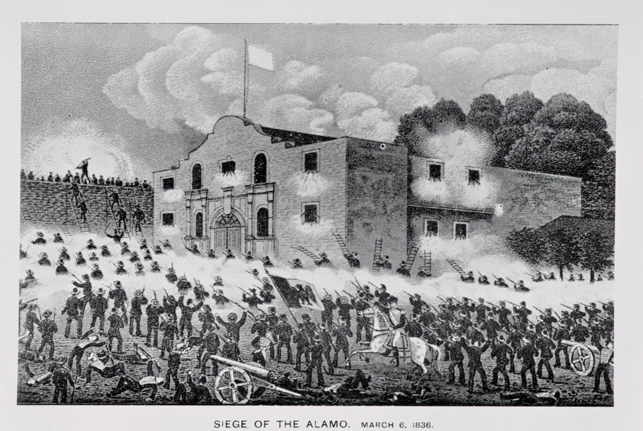 Het beleg van de Alamo, 6 maart 1836, uit 