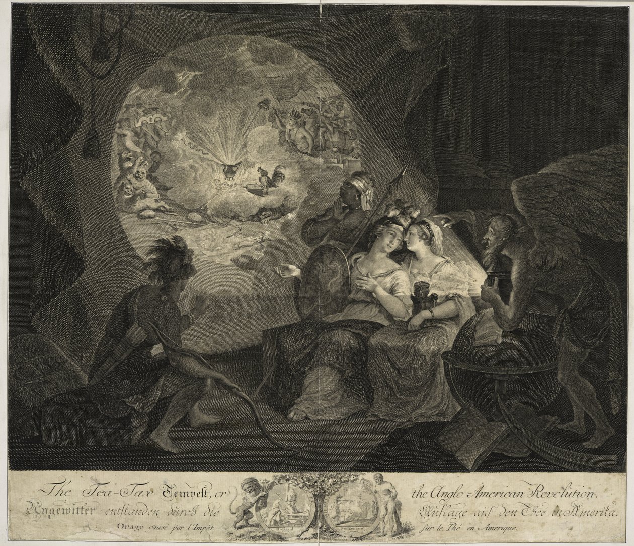 De Thee-Belastingstorm, of de Anglo-Amerikaanse Revolutie door American School