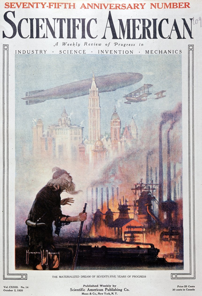 De droom gerealiseerd van 75 jaar vooruitgang - in "Scientific American" van 02/10/1920 door American School
