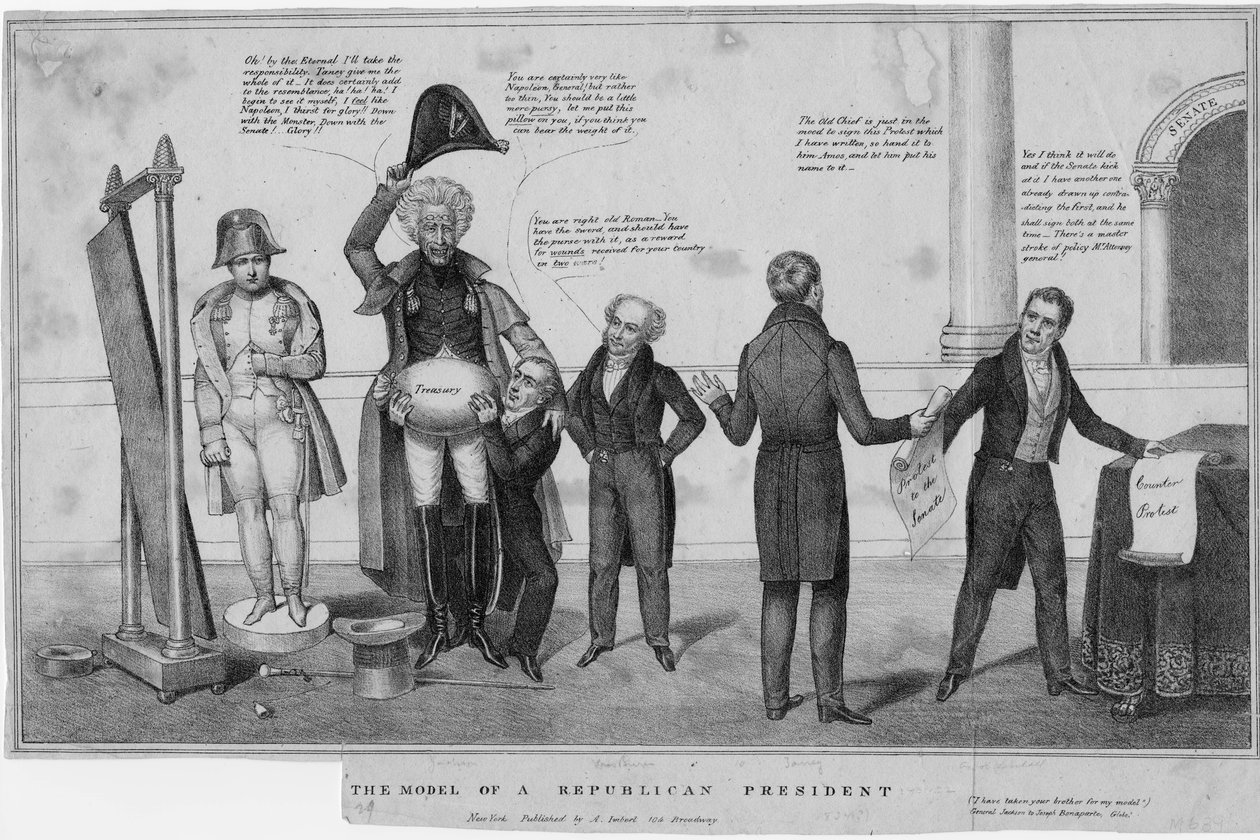 Het model van een Republikeinse president, ca. 1832 door American School