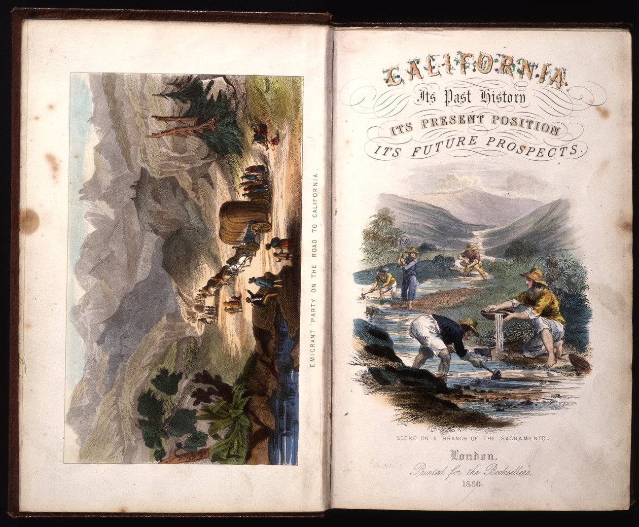 Titelpagina van California, its past history, its present position, its future prospects door G.A. Fleming, 1850 door American School