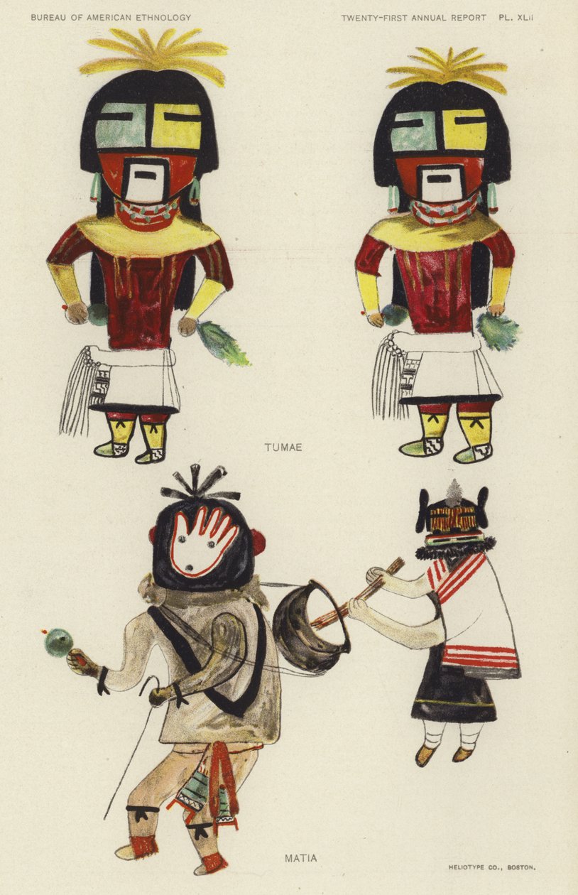 Tumae, Matia (kleurenlitho) door American School