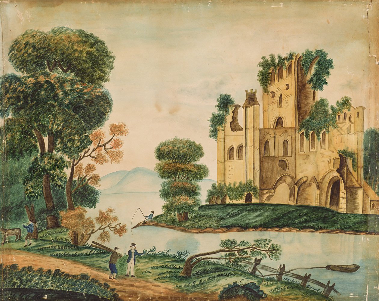 Uitzicht op een kasteel door American School