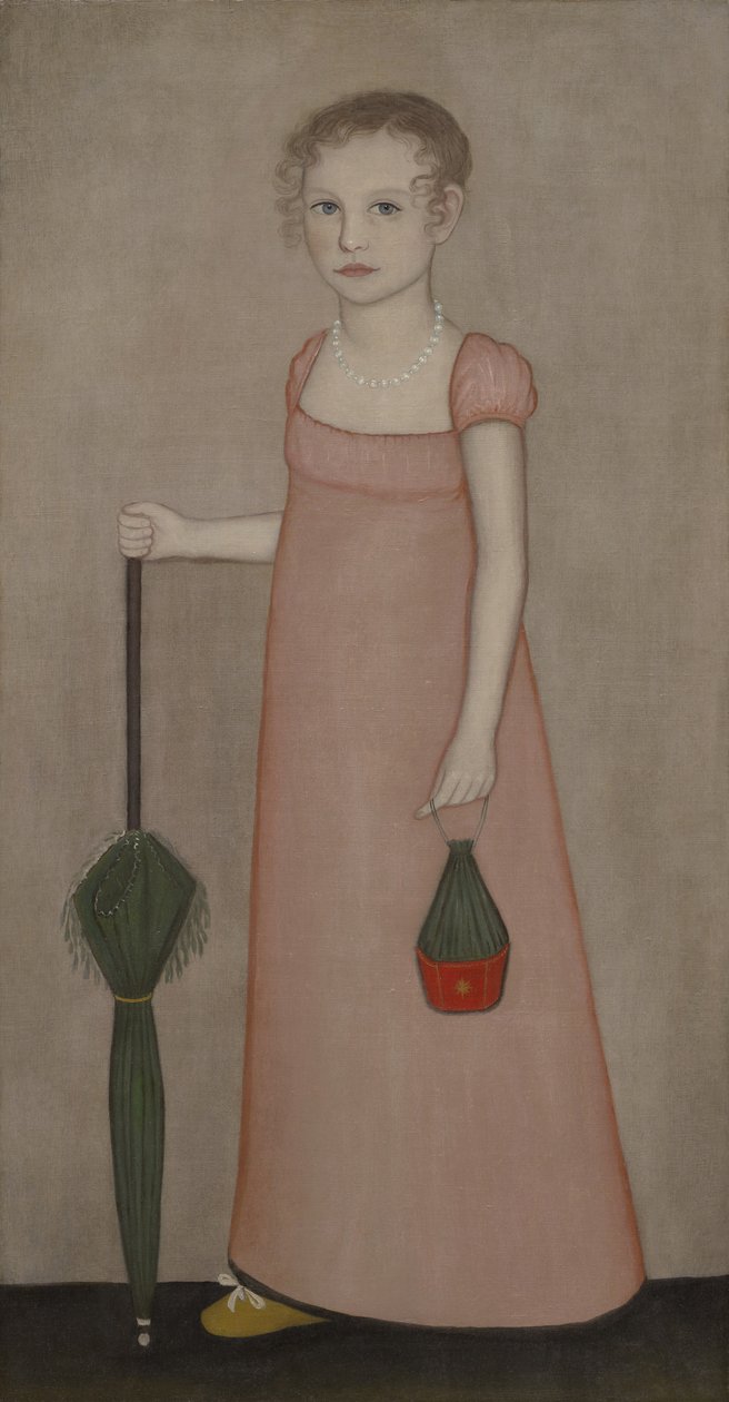 Portret van Harriet Campbell, ca. 1815 door Ammi Phillips