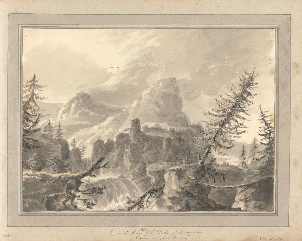 Gezichten in Engeland, Schotland en Wales: Gekopieerd van een Schilderij in het Huis van de Hertog van Devonshire in Londesbro