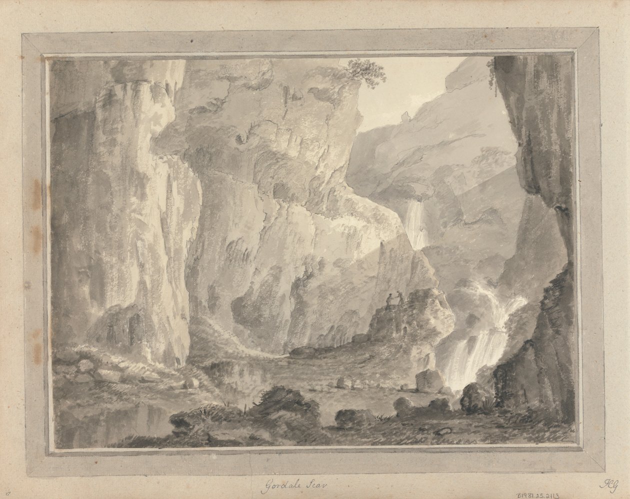 Uitzichten in Engeland, Schotland en Wales: Gordale Scar door Amos Green