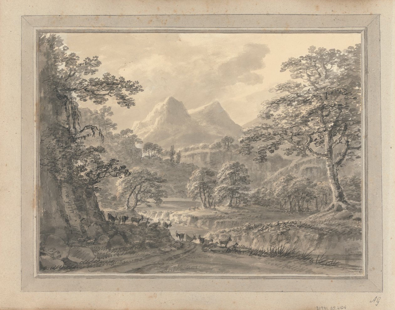 Gezichten in Engeland, Schotland en Wales; Tour in Schotland: Bergachtig landschap met geiten door Amos Green