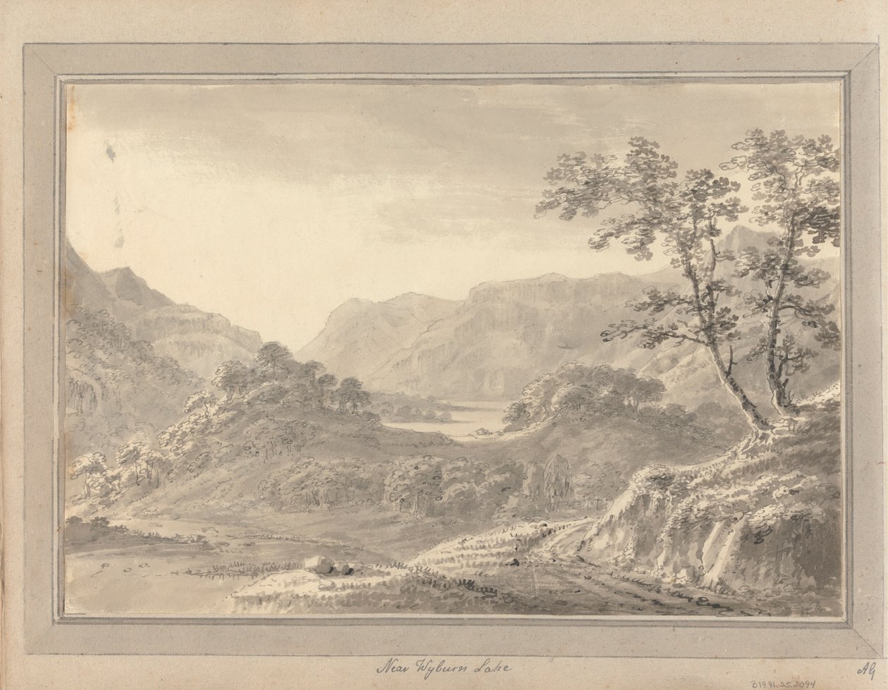 Uitzichten in Engeland, Schotland en Wales: Tour in Schotland; nabij Wyburn Lake door Amos Green
