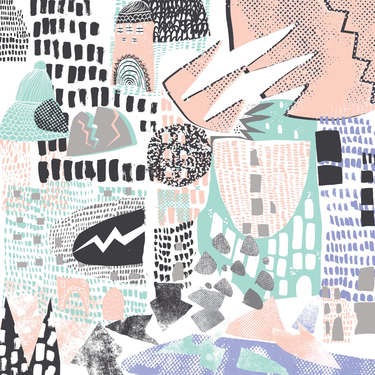 Oorlog, 2015 (digitale collage) door Amy Louise Evans
