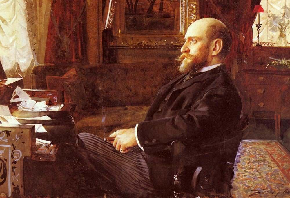 Ernest Cassel door Anders Leonard Zorn