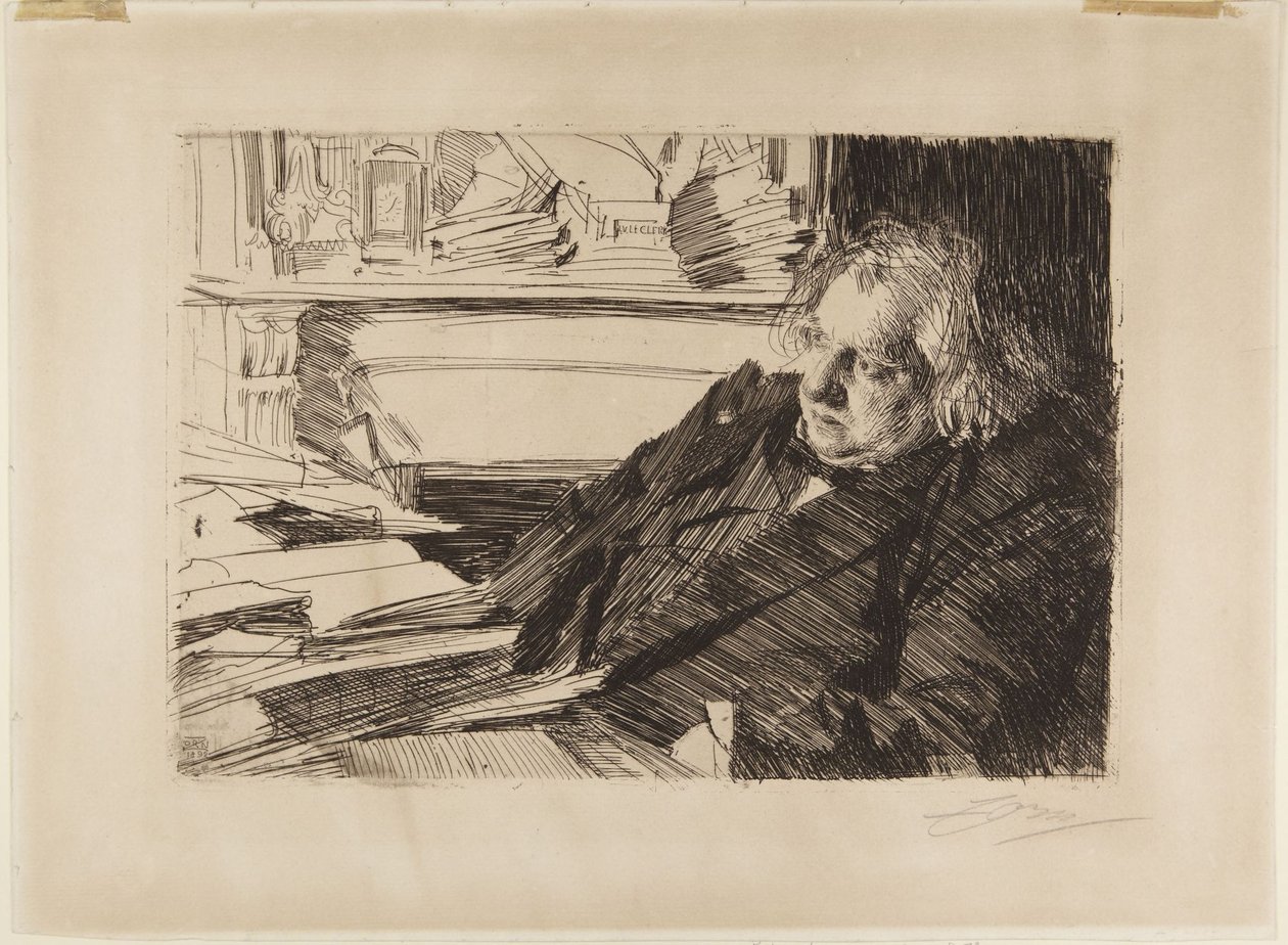 Ernest Renan door Anders Leonard Zorn