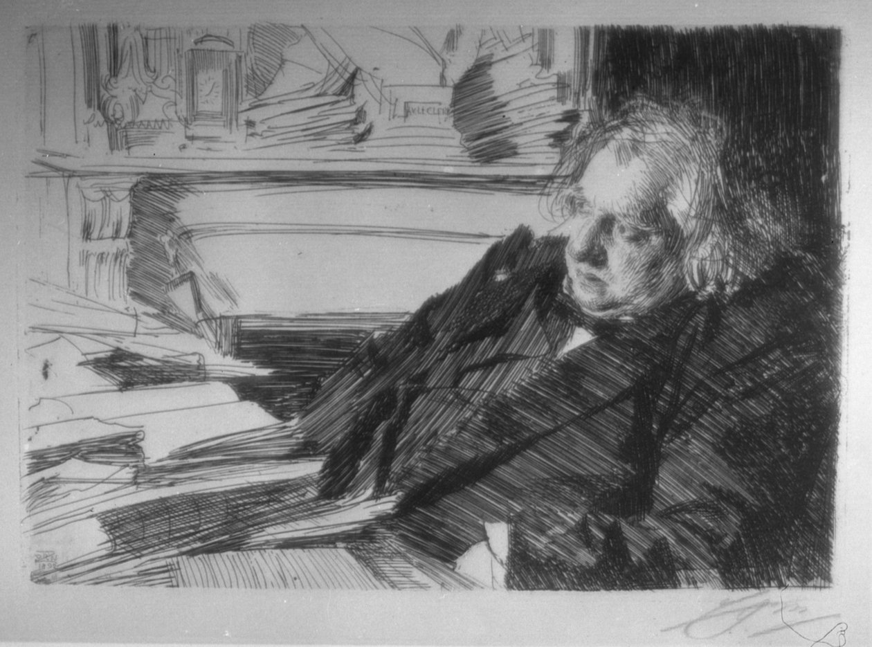 Ernest Renan door Anders Leonard Zorn