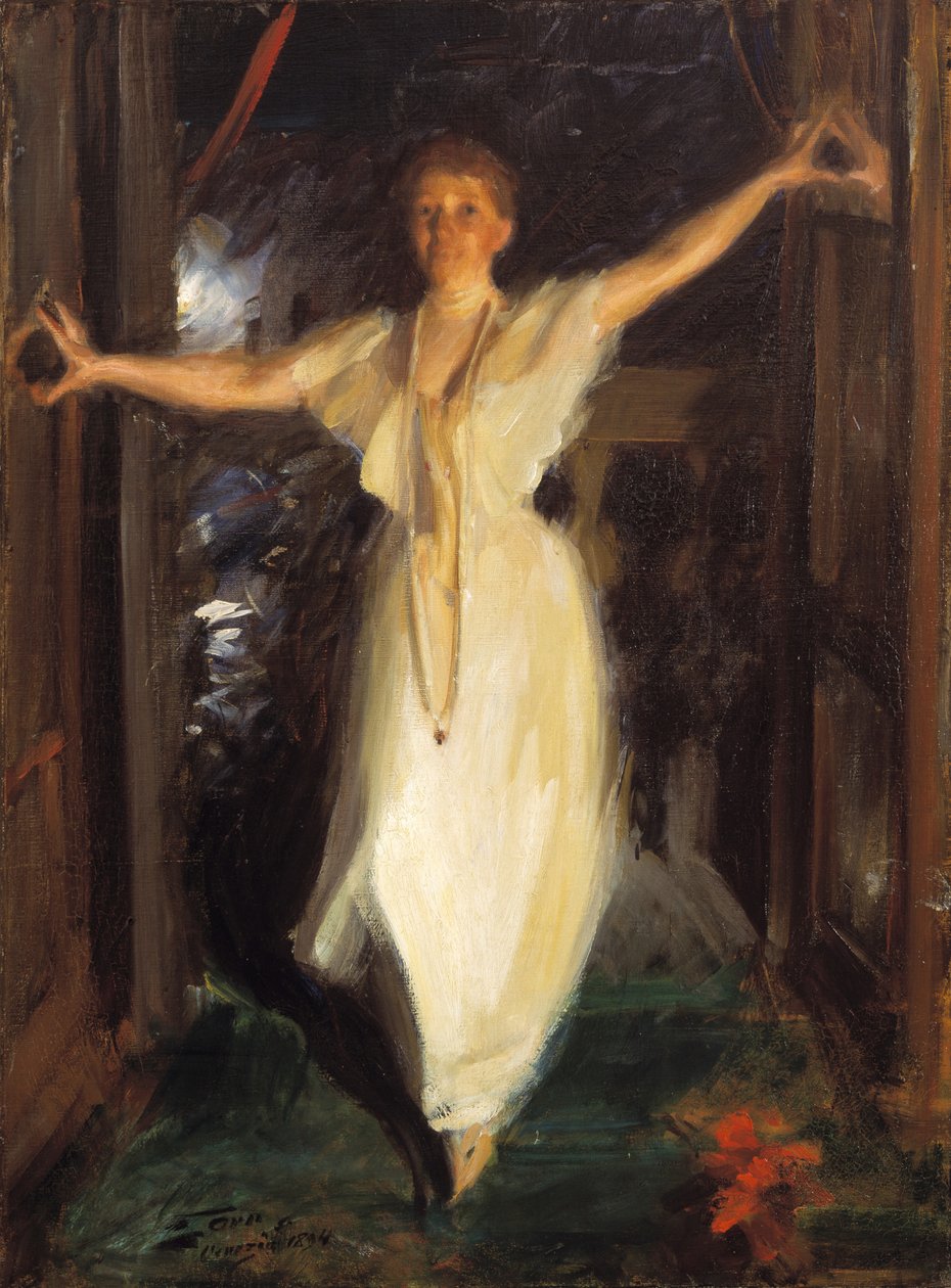 Isabella Stewart Gardner in Venetië, 1894 door Anders Leonard Zorn