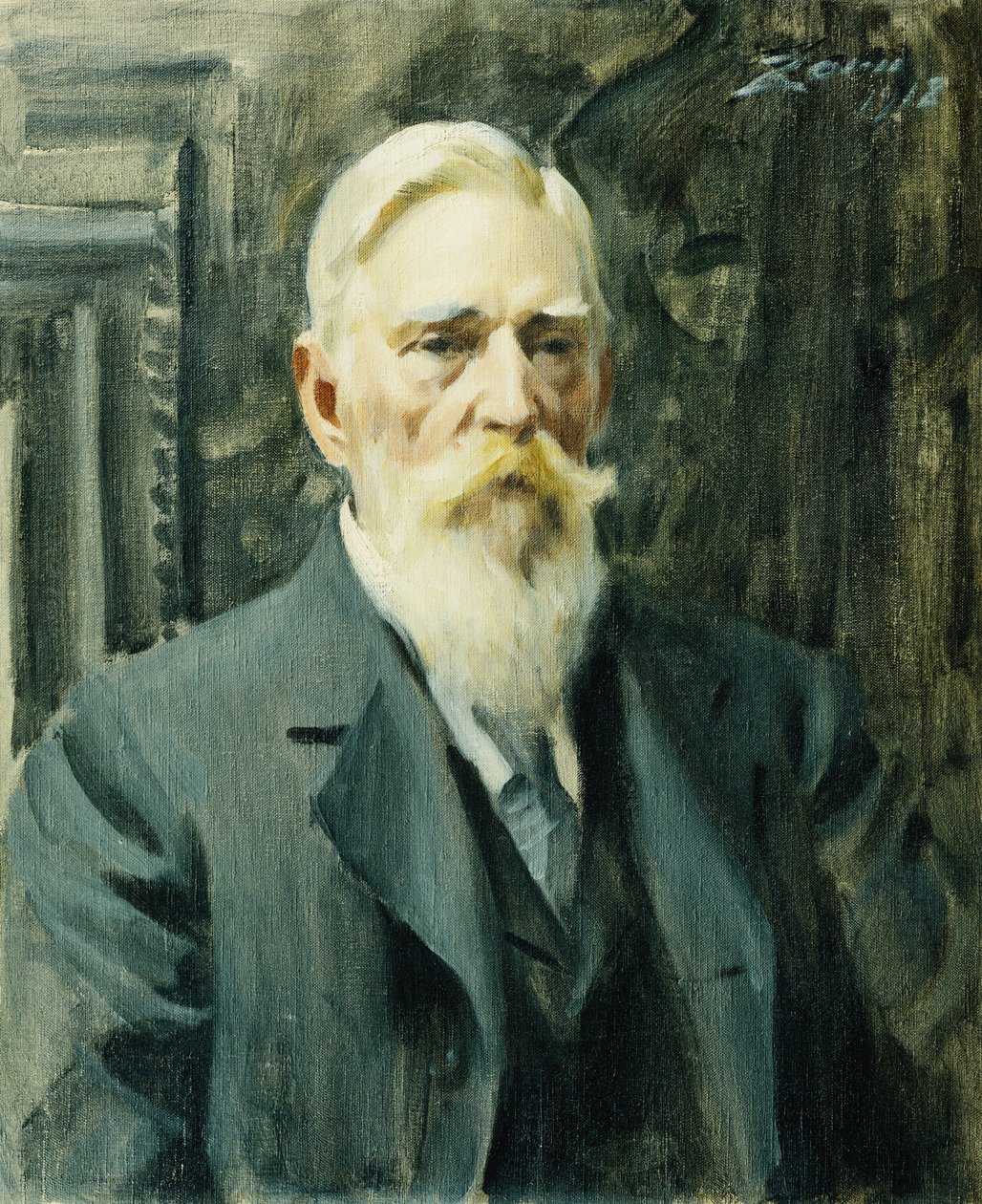 Portret van Carl Axel Soderlund door Anders Leonard Zorn