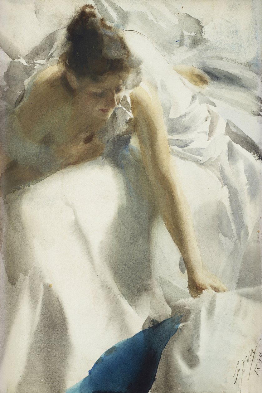 Ontwaken, Boulevard Clichy, Parijs door Anders Leonard Zorn