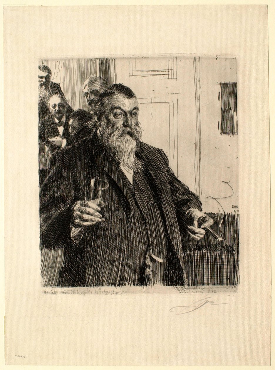 De toost door Anders Leonard Zorn