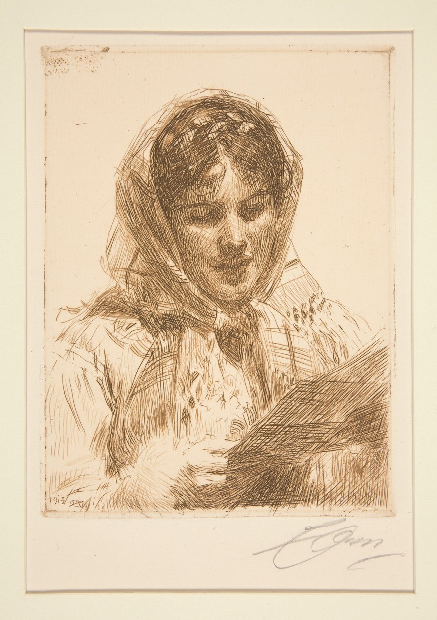 Een brief, 1913 door Anders Zorn