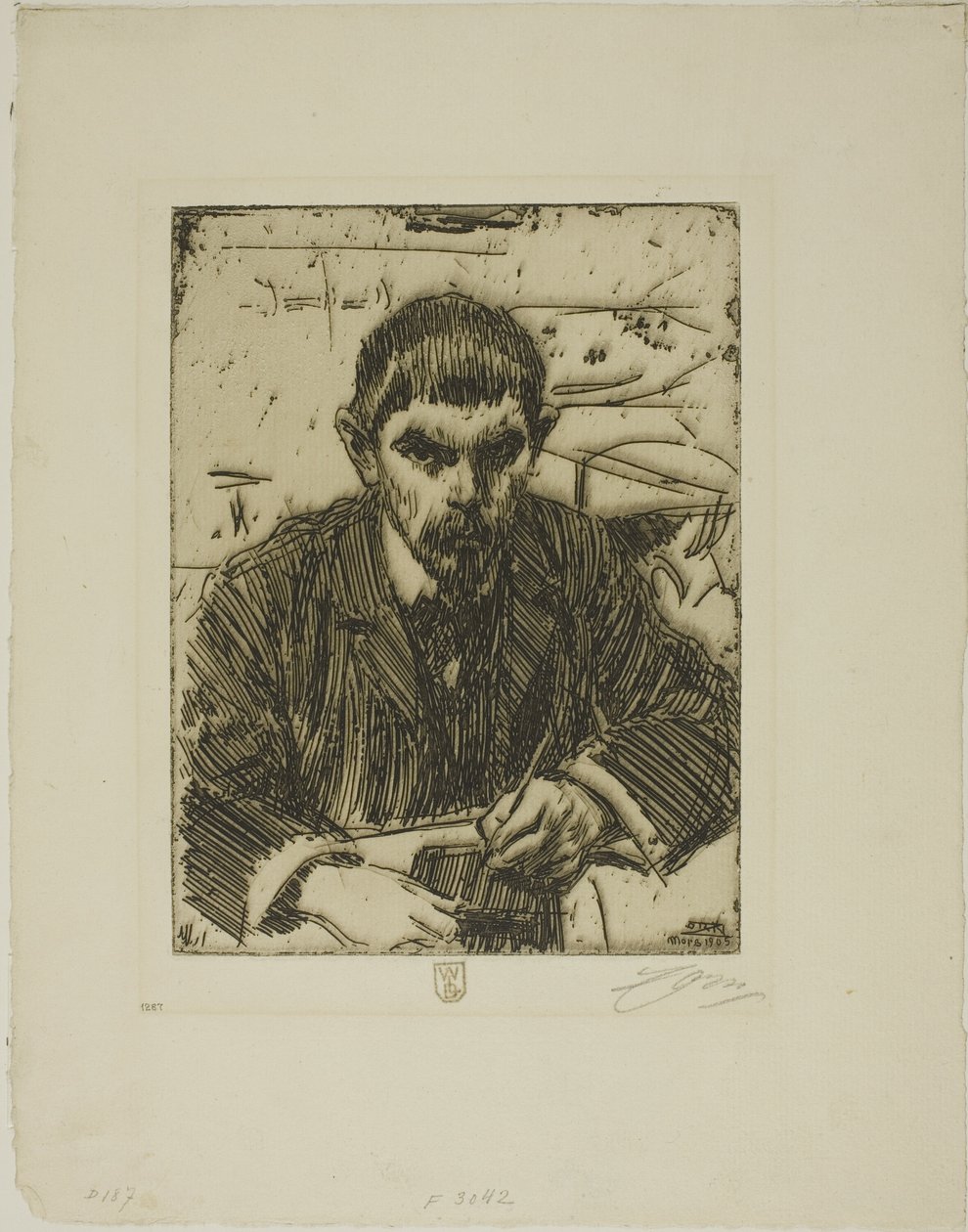 Albert Engström door Anders Leonard Zorn
