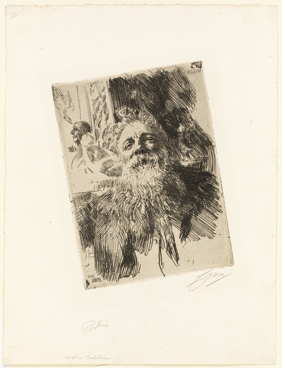 Auguste Rodin door Anders Leonard Zorn